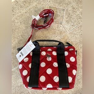 Lug Dory Mini in Crimson Large Dot NWT